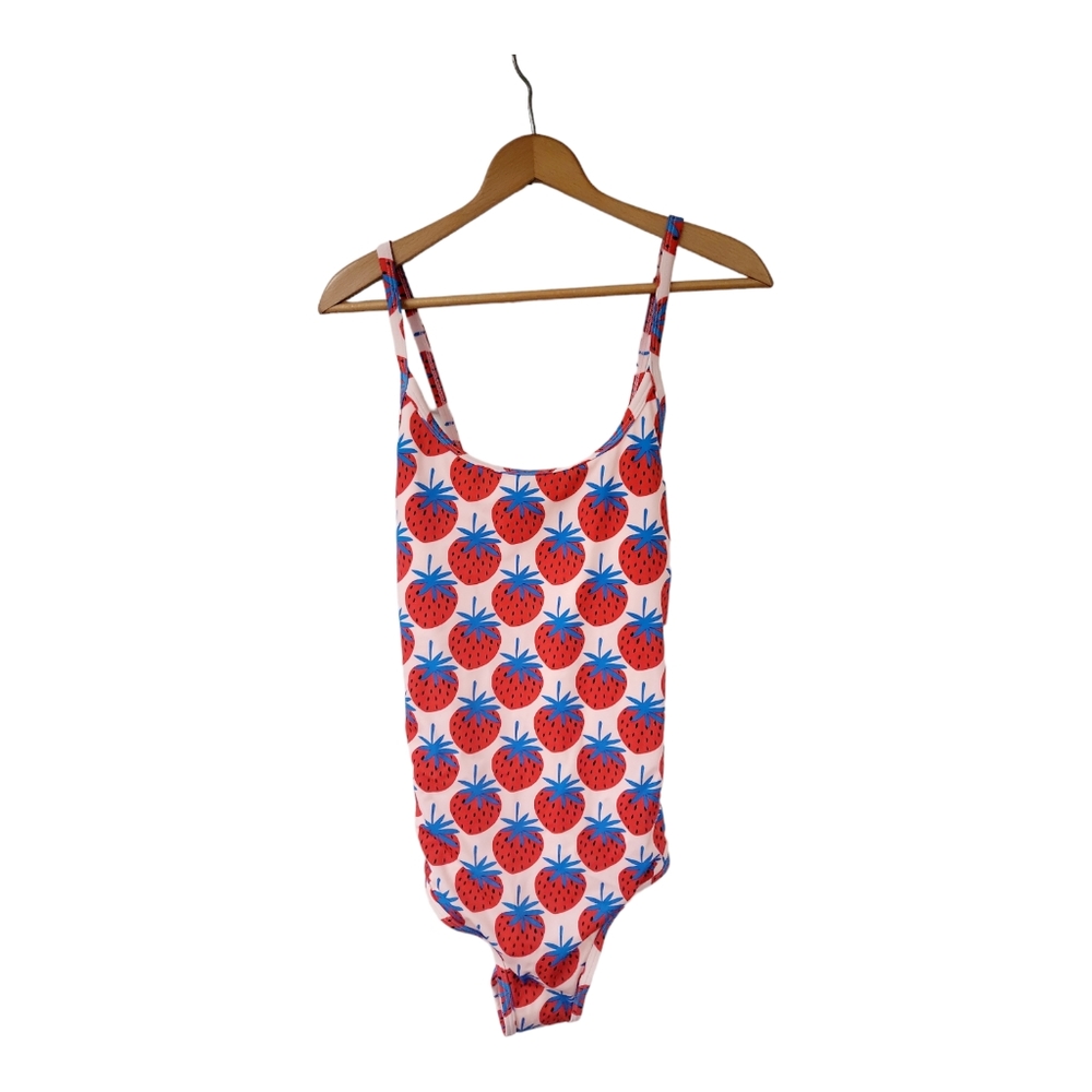 Hanna Andersson Red and Blue One Piece Swimsuit